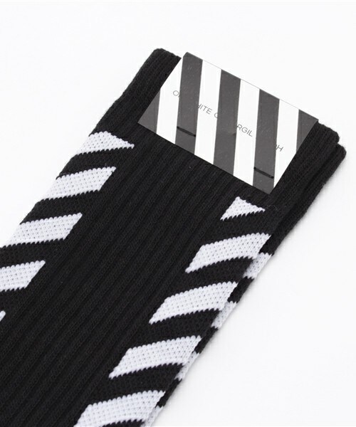 off white（オフホワイト）の「OFF WHITE 『CARRY OVER』ソックス（ソックス/靴下・メンズ・ブラック・FREE）」の3枚目の写真
