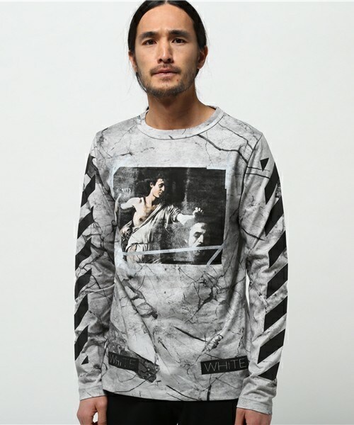 off white（オフホワイト）の「OFF WHITE 『CARAVAGGIO』カットソー（Tシャツ/カットソー・メンズ・グレー・SMALL）」の3枚目の写真