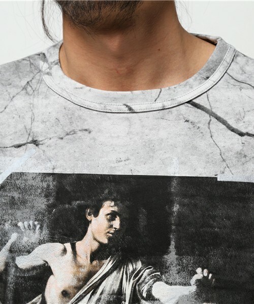 off white（オフホワイト）の「OFF WHITE 『CARAVAGGIO』カットソー（Tシャツ/カットソー・メンズ・グレー・SMALL）」の6枚目の写真
