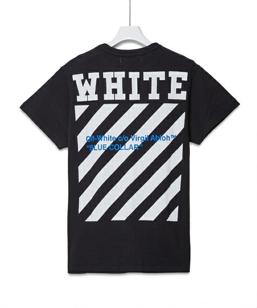 off white（オフホワイト）の「OFF WHITE 『BLUE COLLAR』Tシャツ（Tシャツ/カットソー・メンズ・ホワイト/ブラック・SMALL/MEDIUM）」の4枚目の写真