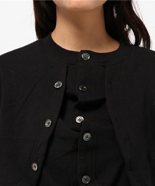 gomme（ゴム）の「ダブルウェイブCD（カーディガン/ボレロ・レディース・ブラック/チャコールグレー/ネイビー・MEDIUM）」の8枚目の写真