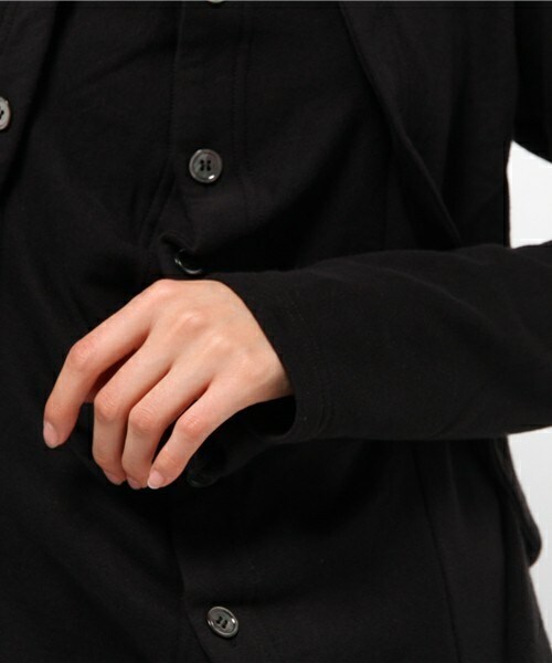 gomme（ゴム）の「ダブルウェイブCD（カーディガン/ボレロ・レディース・ブラック/チャコールグレー/ネイビー・MEDIUM）」の9枚目の写真