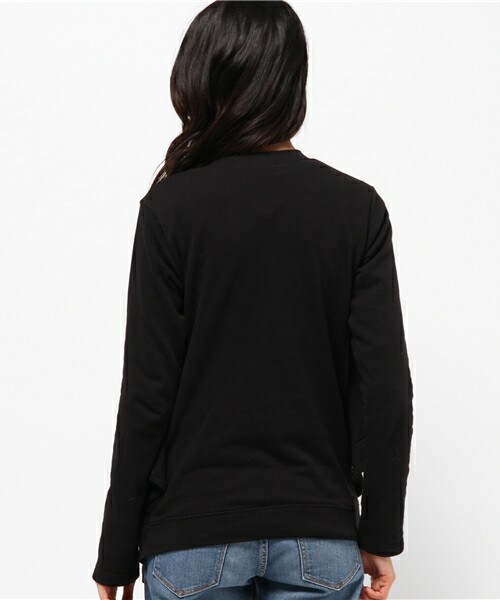 gomme（ゴム）の「ダブルウェイブCD（カーディガン/ボレロ・レディース・ブラック/チャコールグレー/ネイビー・MEDIUM）」の6枚目の写真