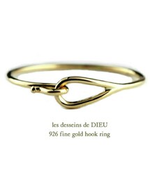 les desseins de DIEU | レ デッサン ドゥ デュー  926 ファイン ゴールド フック リング(リング)
