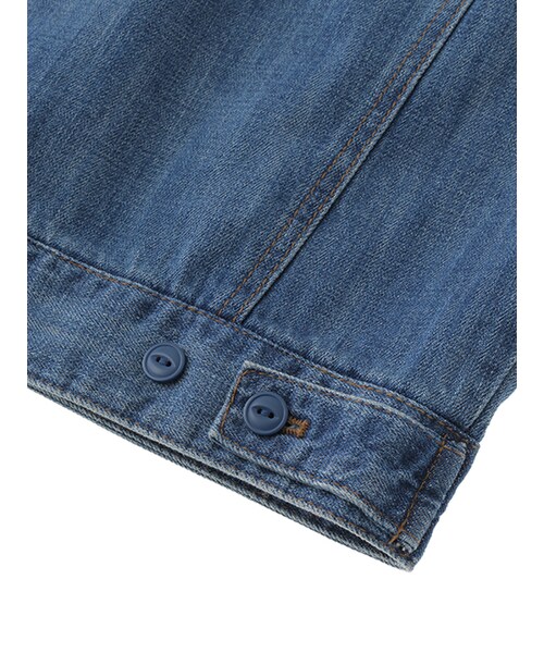 w closet（ダブルクローゼット）の「10ozデニムGジャン（ジャケット/アウター・レディース・ブルー/ネイビー・FREE）」の9枚目の写真