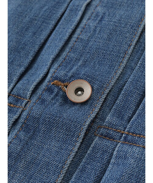 w closet（ダブルクローゼット）の「10ozデニムGジャン（ジャケット/アウター・レディース・ブルー/ネイビー・FREE）」の8枚目の写真