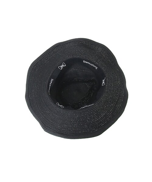 SEVENDAYS=SUNDAY(セブンデイズサンデイ)の「U SUPER THANKS ストローハット(帽子・ホワイト/ブラック/ベージュ・F)」の9枚目の写真