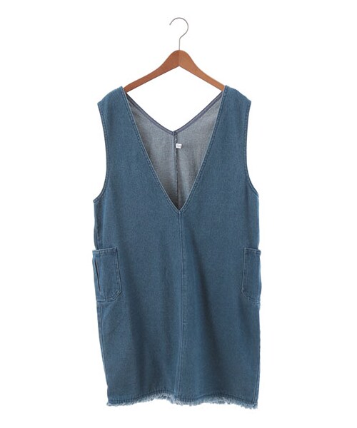 SEVENDAYS=SUNDAY(セブンデイズサンデイ)の「【先行受注】デニムサロペット(オールインワン・サロペット・インディゴ/ライトインディゴ・F)」の1枚目の写真