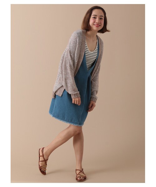 SEVENDAYS=SUNDAY(セブンデイズサンデイ)の「【先行受注】デニムサロペット(オールインワン・サロペット・インディゴ/ライトインディゴ・F)」の4枚目の写真