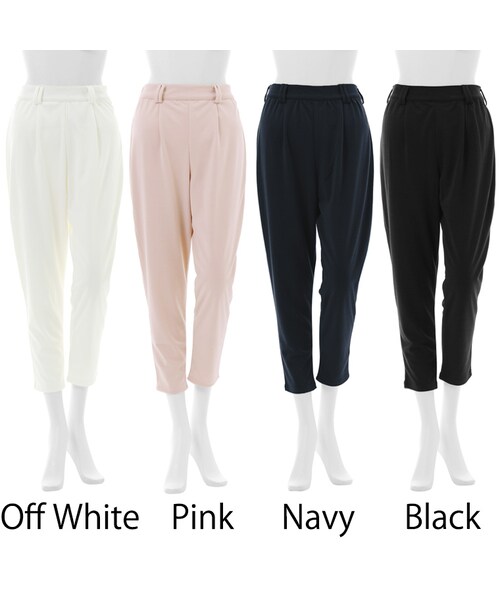 GRL（グレイル）の「テーパードパンツ（その他パンツ・レディース・ホワイト/ブラック・M）」の2枚目の写真