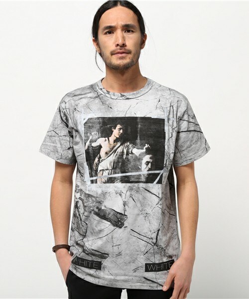 off white（オフホワイト）の「OFF WHITE 『CARAVAGGIO』Tシャツ（Tシャツ/カットソー・メンズ・グレー・SMALL/MEDIUM）」の3枚目の写真