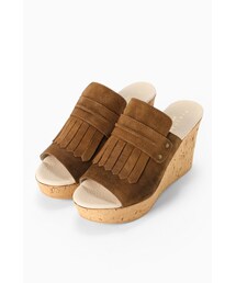 SLOBE IENA | FRESHGREEN タッセルウェッジサンダル(シューズ)