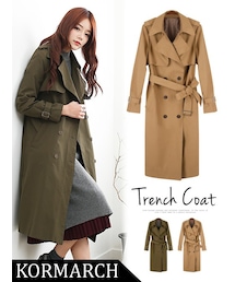 KORMARCH | テーラードカラートレンチコート(トレンチコート)