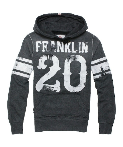 Franklin Marshall フランクリンマーシャル の ナンバリング パーカー Black パーカー Wear