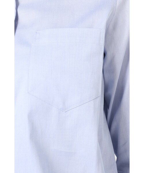 La TOTALITE（ラトータリテ）の「SOKTASスタンダードシャツ（トップス・ホワイト/ネイビー B/ブルー A・36/38/40）」の13枚目の写真