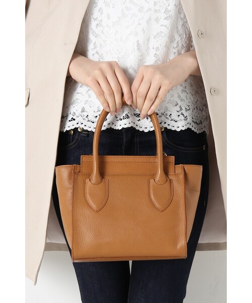 La TOTALITE（ラトータリテ）の「REGALO 2WAYミニトート◆（バッグ・キャメル/ネイビー・フリー）」の20枚目の写真