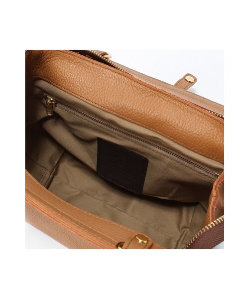 La TOTALITE（ラトータリテ）の「REGALO 2WAYミニトート◆（バッグ・キャメル/ネイビー・フリー）」の8枚目の写真