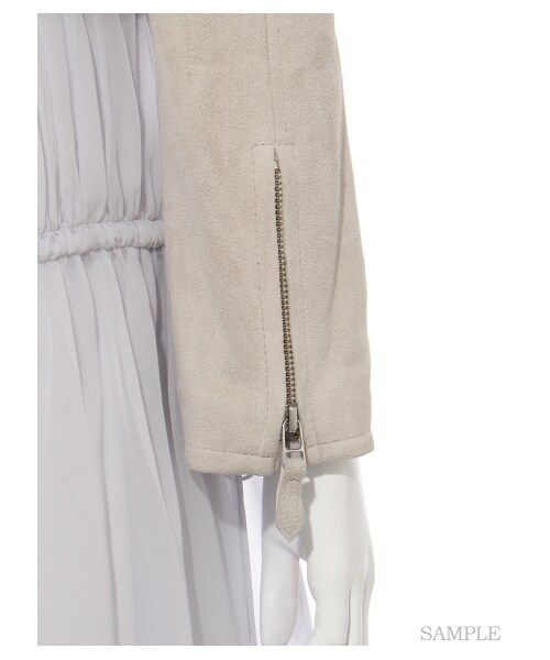 SNIDEL（スナイデル）の「リアルレザーライダース（ライダースジャケット・レディース・IVR/BEG/BLK・0/1）」の11枚目の写真