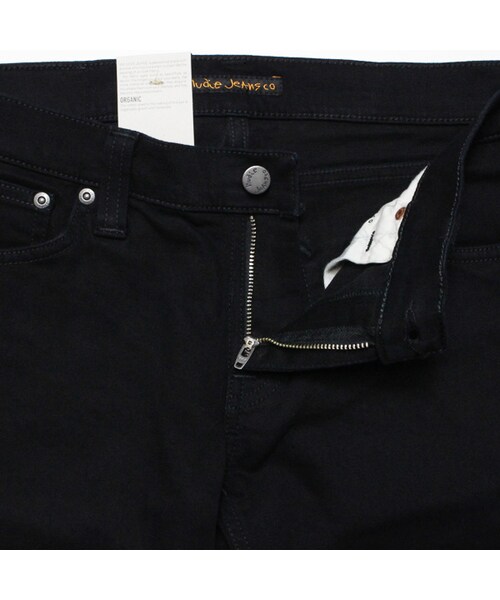 Nudie Jeans（ヌーディージーンズ）の「LONG JOHN 「BLACK BLACK」（デニムパンツ・メンズ・BLACK BLACK・W28～W32）」の4枚目の写真