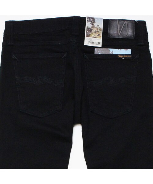 Nudie Jeans（ヌーディージーンズ）の「LONG JOHN 「BLACK BLACK」（デニムパンツ・メンズ・BLACK BLACK・W28～W32）」の6枚目の写真