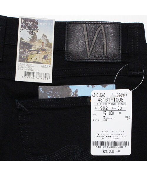 Nudie Jeans（ヌーディージーンズ）の「LONG JOHN 「BLACK BLACK」（デニムパンツ・メンズ・BLACK BLACK・W28～W32）」の7枚目の写真