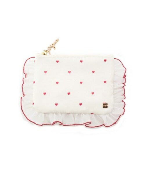 Gelato Pique ジェラートピケ の サテンハート柄テッシュポーチ 財布 小物 Wear