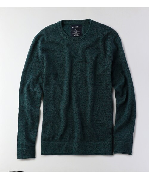American Eagle（アメリカンイーグル）の「AEOクルーネックセーター（ニット/セーター・メンズ・ヘザーグレー/インディゴ・S/M/L/XL/XXL/XXXL）」の2枚目の写真