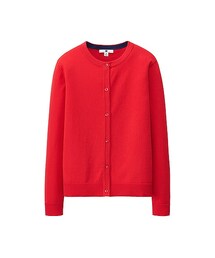 UNIQLO | GIRLS クルーネックカーディガン（長袖）(トップス)