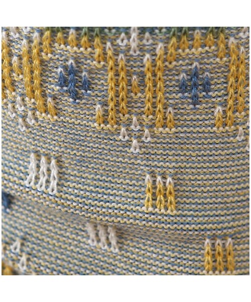 靴下屋（クツシタヤ）の「ボヘミアン幾何学ドットリンクスジャカード（ソックス・靴下・レディース・オフホワイト/グレー/クロ/クリーム/ダルミント/ネイビー・22.0～24.0cm）」の14枚目の写真