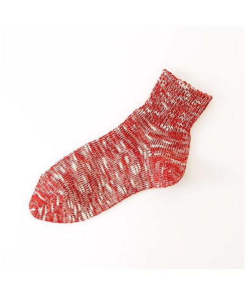 靴下屋（クツシタヤ）の「ゴム長ミックスベタショートソックス（ソックス・靴下・レディース・シルバーグレー/チャコールモク/モカチャ/アカ/ダークグリーン/インディゴブルー・22.0～24.0cm）」の5枚目の写真