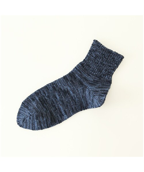 靴下屋（クツシタヤ）の「ゴム長ミックスベタショートソックス（ソックス・靴下・レディース・シルバーグレー/チャコールモク/モカチャ/アカ/ダークグリーン/インディゴブルー・22.0～24.0cm）」の4枚目の写真