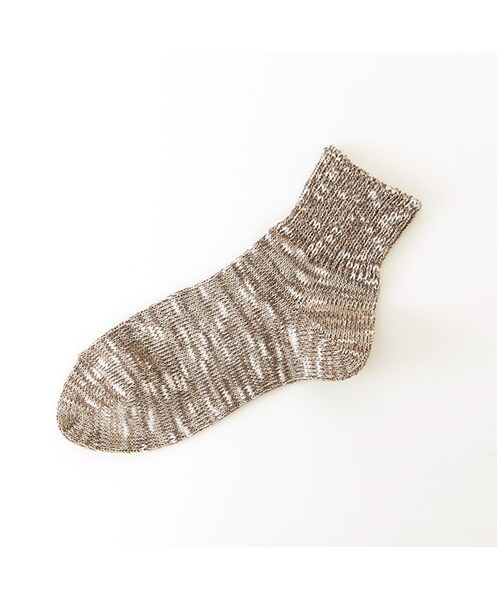 靴下屋（クツシタヤ）の「ゴム長ミックスベタショートソックス（ソックス・靴下・レディース・シルバーグレー/チャコールモク/モカチャ/アカ/ダークグリーン/インディゴブルー・22.0～24.0cm）」の6枚目の写真