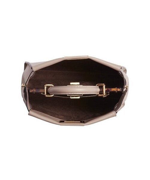 FENDI（フェンディ）の「Fendi 'Medium Peekaboo' Leather Satchel（ショルダーバッグ・レディース・Beige・Regular）」の4枚目の写真