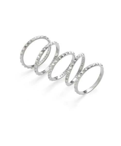 Kendra Scott （-）の「Kendra Scott 'Tucker' Stackable Midi Rings (Set of 5 ...