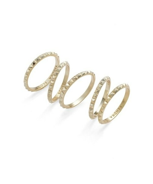 Kendra Scott （-）の「Kendra Scott 'Tucker' Stackable Midi Rings (Set of 5 ...