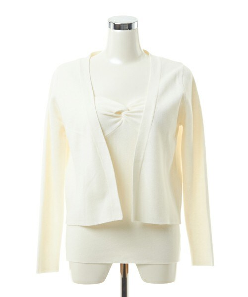 DRWCYS（ドロシーズ）の「アンサンブルニット（アンサンブル・レディース・ブルー/グレー/ホワイト/ピンク/パープル・M）」の2枚目の写真