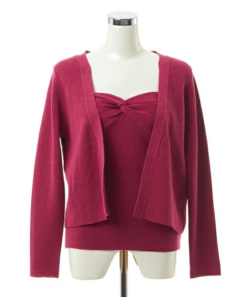 DRWCYS（ドロシーズ）の「アンサンブルニット（アンサンブル・レディース・ブルー/グレー/ホワイト/ピンク/パープル・M）」の5枚目の写真