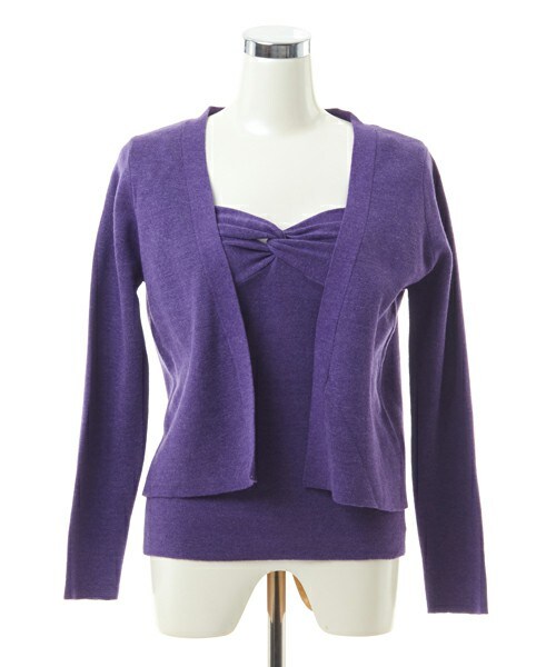 DRWCYS（ドロシーズ）の「アンサンブルニット（アンサンブル・レディース・ブルー/グレー/ホワイト/ピンク/パープル・M）」の4枚目の写真