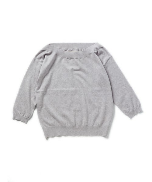 DRWCYS(ドロシーズ)の「コットンカシミヤカラーショートニット(ニット/セーター・レディース・グリーン/グレー/ホワイト/ピンク/ブルー・M)」の3枚目の写真