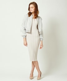 DRWCYS | プリーツリブニットワンピース(ワンピース)