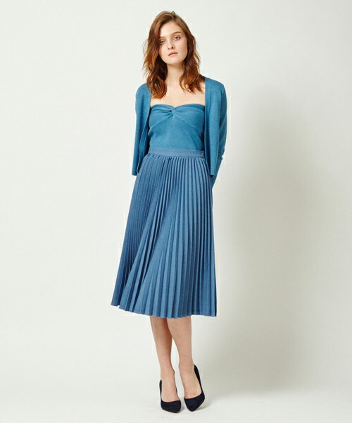 DRWCYS(ドロシーズ)の「シャンブレープリーツスカート(スカート・レディース・ホワイト/ピンク/ブルー/パープル・M)」の2枚目の写真