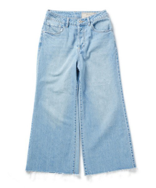 DRWCYS(ドロシーズ)の「デニムクロップドフレアパンツ(デニムパンツ・レディース・ブルー/サックス・M)」の2枚目の写真