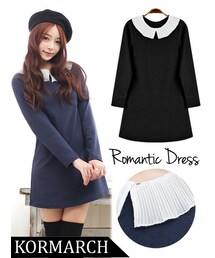 KORMARCH | ロマンチックなカラーワンピース(ワンピース)