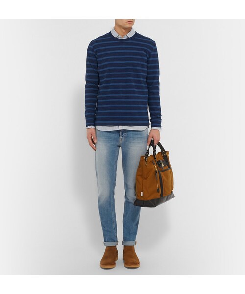 Nudie Jeans(ヌーディージーンズ)の「Nudie Jeans Thin Finn Slim-Fit Washed Organic Stretch-Denim Jeans(デニムパンツ・メンズ・Blue・30W 32L/31W 32L/33W 32L/34W 32L/36W 32L/38W 32L/34W 34L/36W 34L)」の4枚目の写真