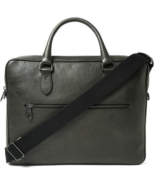 Mulberry（マルベリー）の「Mulberry Heathcliffe Grained-Leather Briefcase（ビジネスバッグ