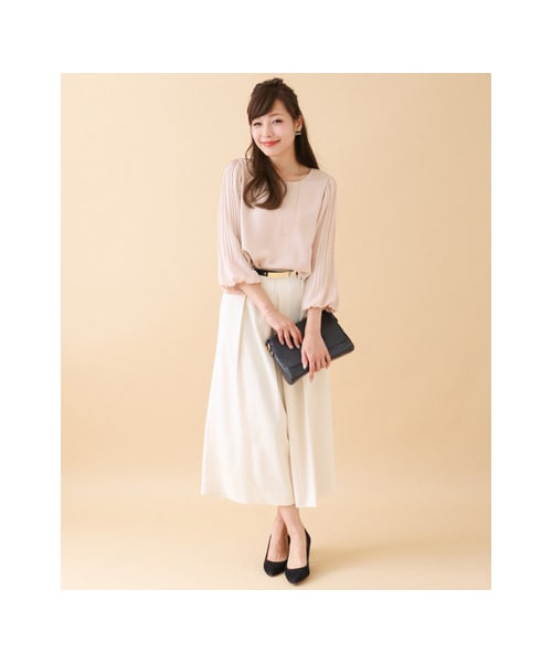 プリーツスリーブブラウス♡ロッソ URBAN RESEARCH ROSSO WOMEN（アーバンリサーチ ロッソ）の「【予約
