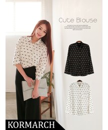 KORMARCH | シンプルなニュアンスブラウス(シャツ/ブラウス)