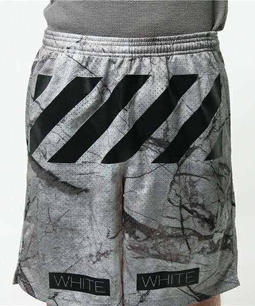 off white（オフホワイト）の「OFF WHITE マーブルメッシュショーツ（その他パンツ・メンズ・グレー・SMALL/MEDIUM/LARGE）」の6枚目の写真