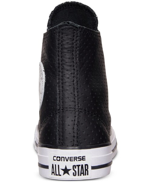 CONVERSE（コンバース）の「Converse Unisex Chuck Taylor Hi Craft Leather Casual Sneakers from Finish Line（スニーカー・レディース・Black・5/6/7/8/9/10）」の3枚目の写真