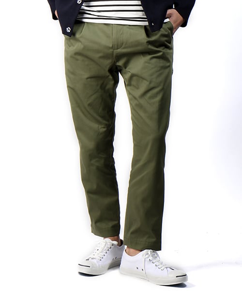 FREAK'S STORE(フリークスストア)の「ワンプリーツテーパードパンツ -2016新作-(パンツ・メンズ・オフホワイト/ブラック/ベージュ/オリーブ/ネイビー・M/L)」の3枚目の写真